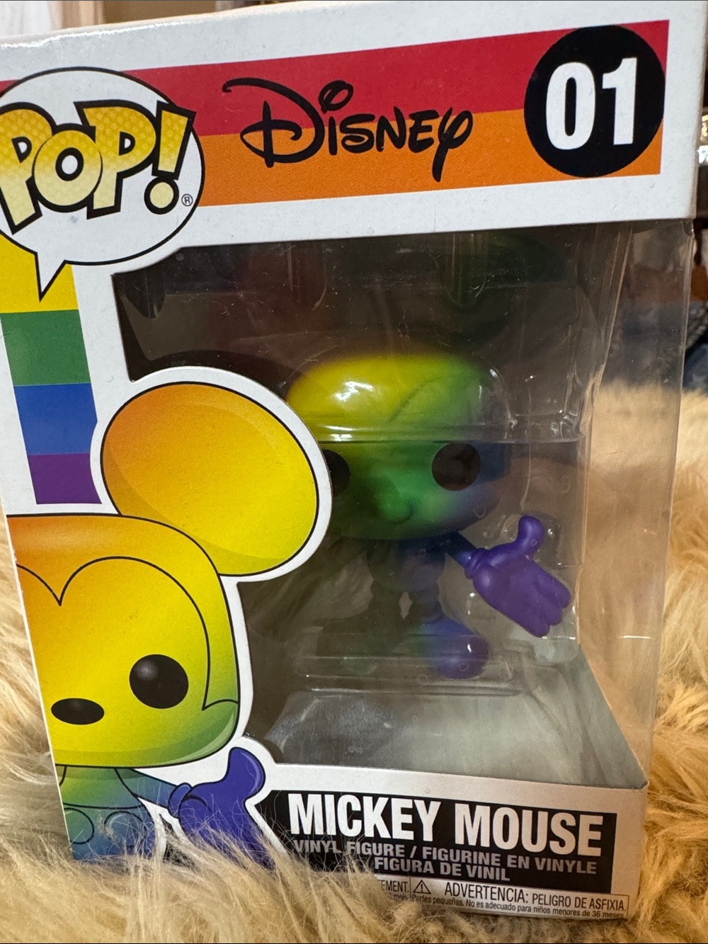 Disney Rainbow Mickey Mouse Vinyl Figure - FUNKO POP